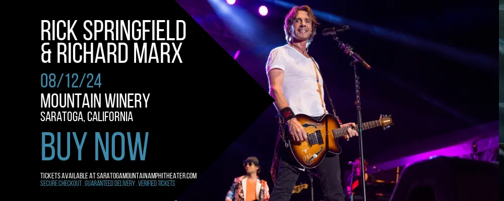 Rick Springfield & Richard Marx at Mountain Winery